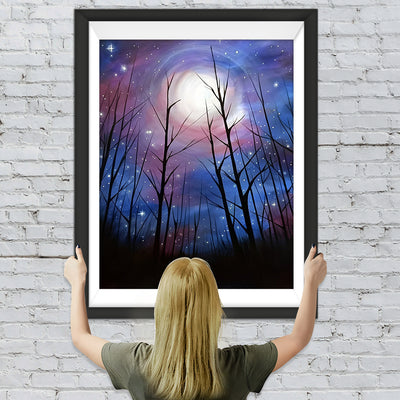 Sternenhimmel im Wald Diamond Painting