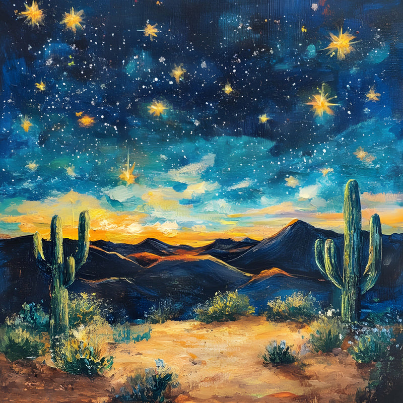 Sternenhimmel in der Wüste Diamond Painting