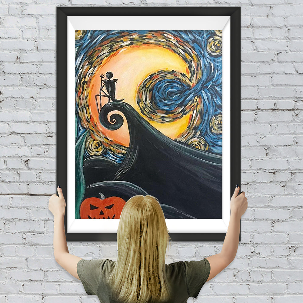 Sternennacht an Halloween Diamond Painting