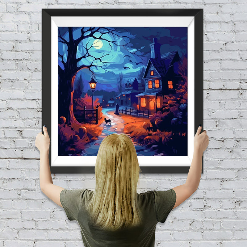Stille Halloween-Nacht Diamond Painting