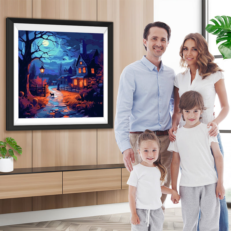 Stille Halloween-Nacht Diamond Painting