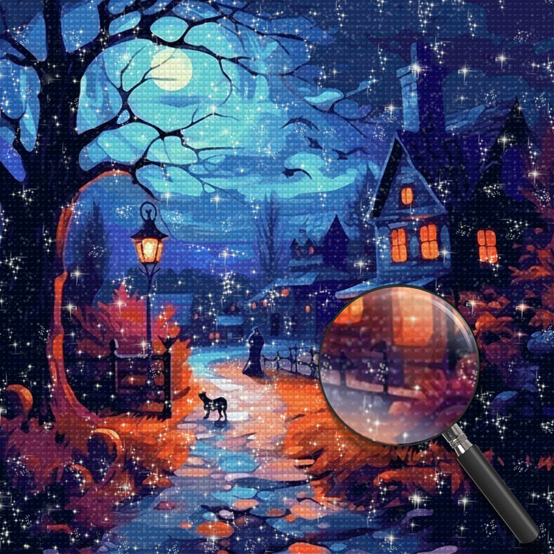 Stille Halloween-Nacht Diamond Painting
