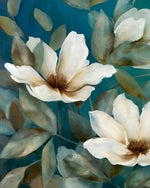 Stille weiße Magnolie Diamond Painting