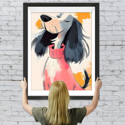 Stolzer Englischer Schäferhund Diamond Painting