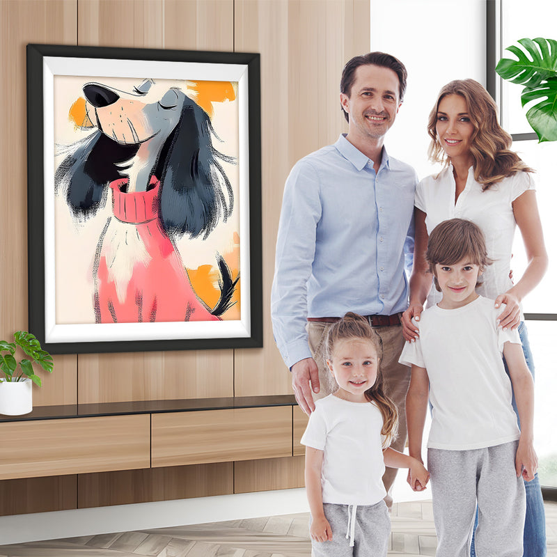 Stolzer Englischer Schäferhund Diamond Painting