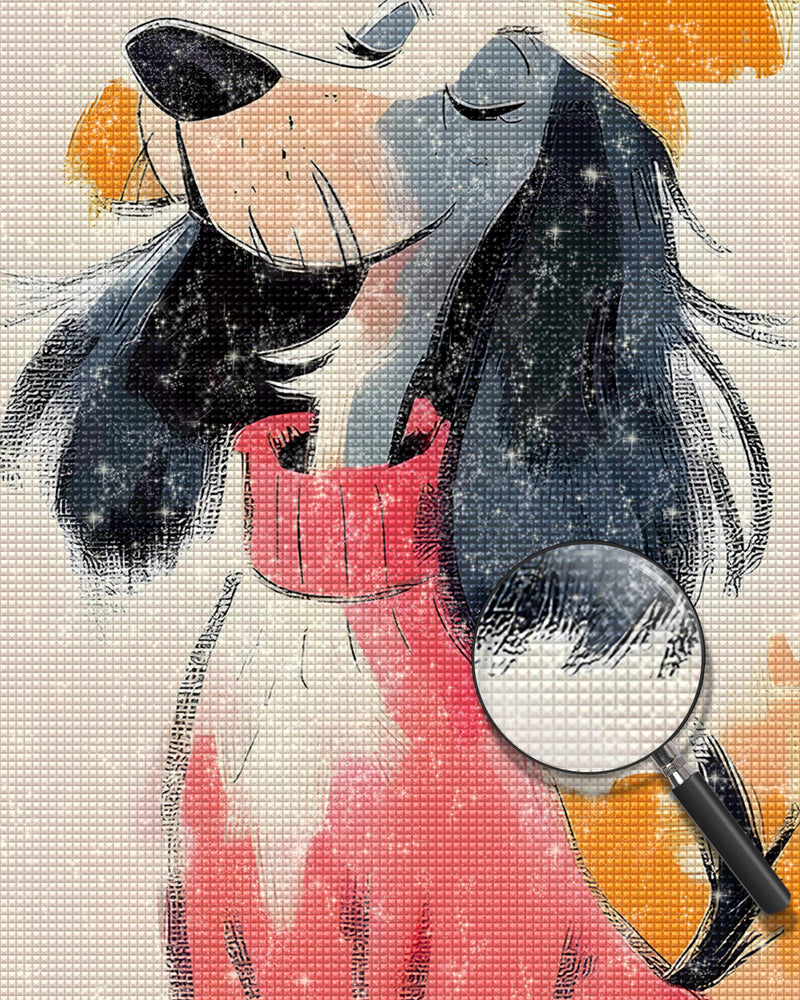 Stolzer Englischer Schäferhund Diamond Painting
