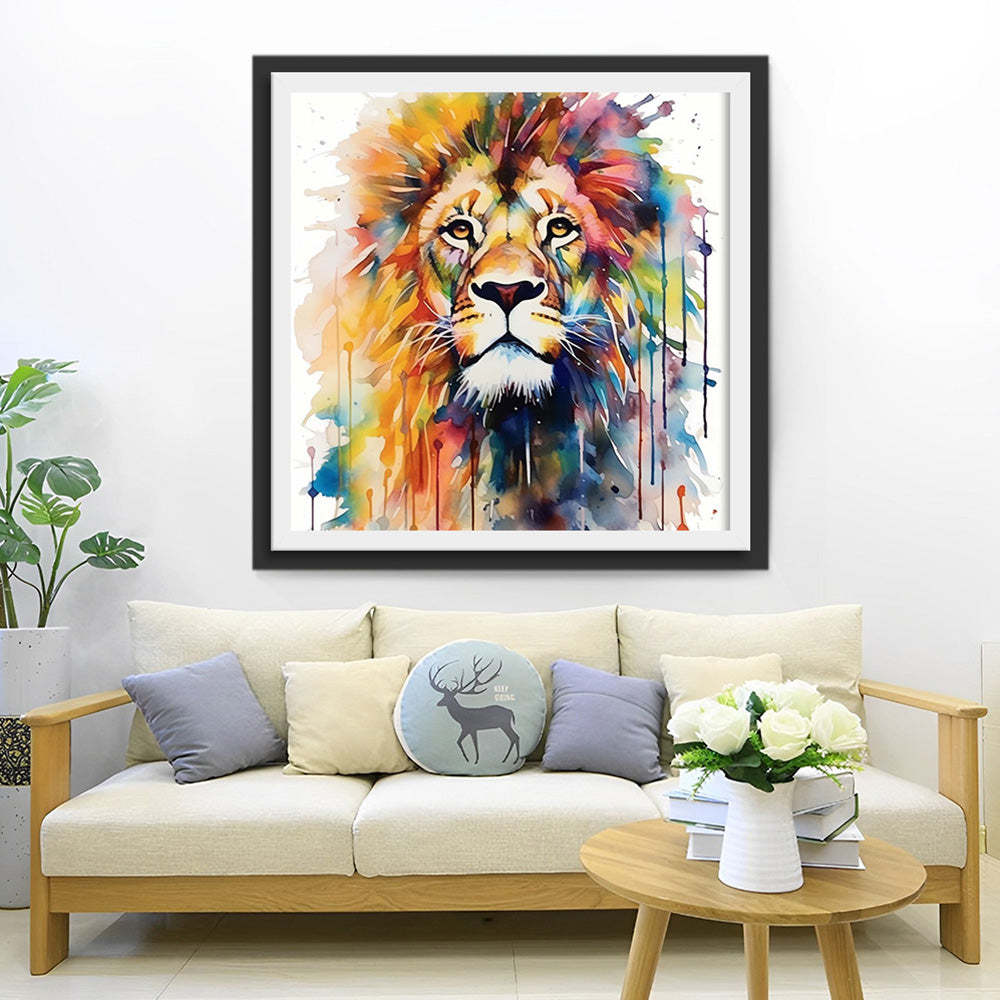 Stolzer Löwe Diamond Painting