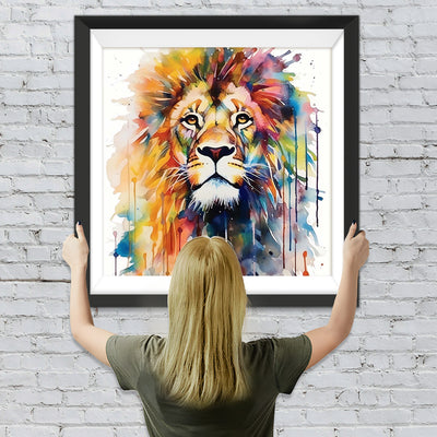 Stolzer Löwe Diamond Painting