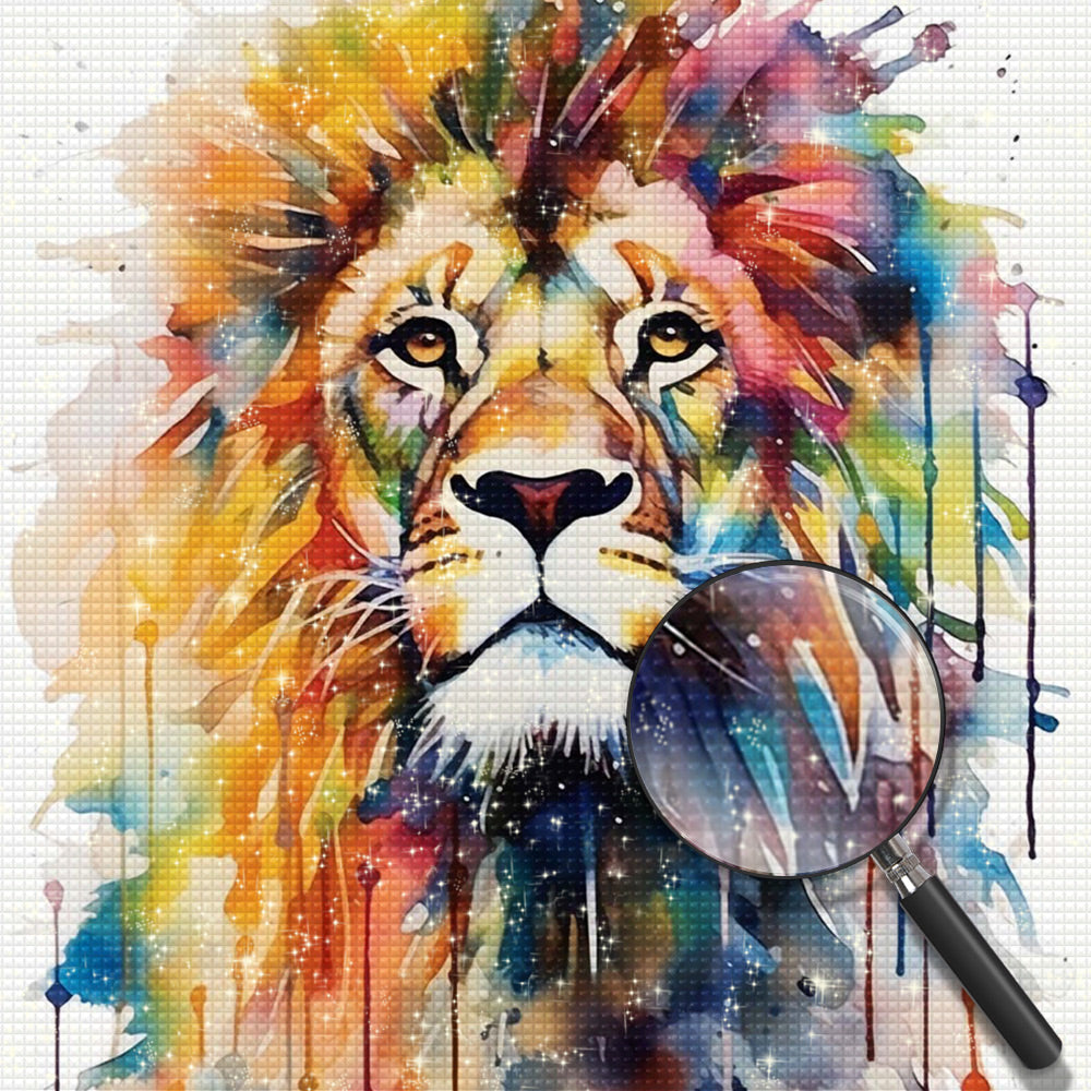 Stolzer Löwe Diamond Painting