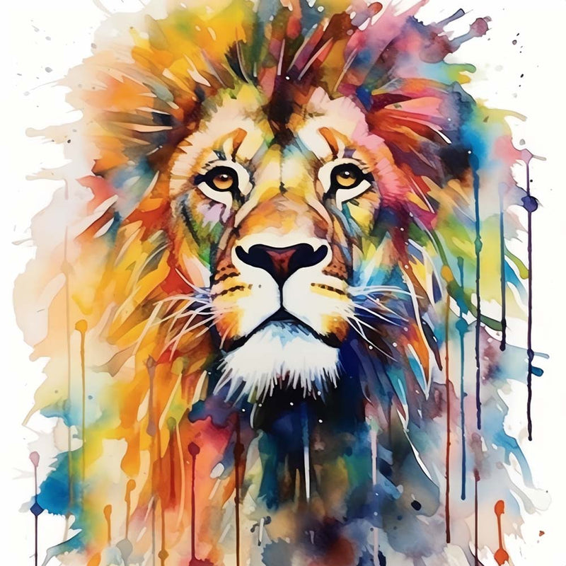Stolzer Löwe Diamond Painting