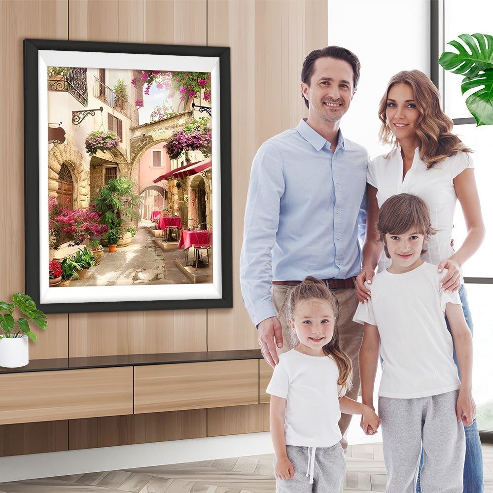 Straßencafé Diamond Painting