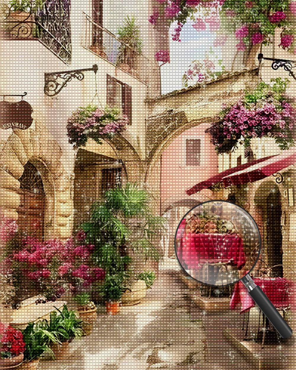 Straßencafé Diamond Painting