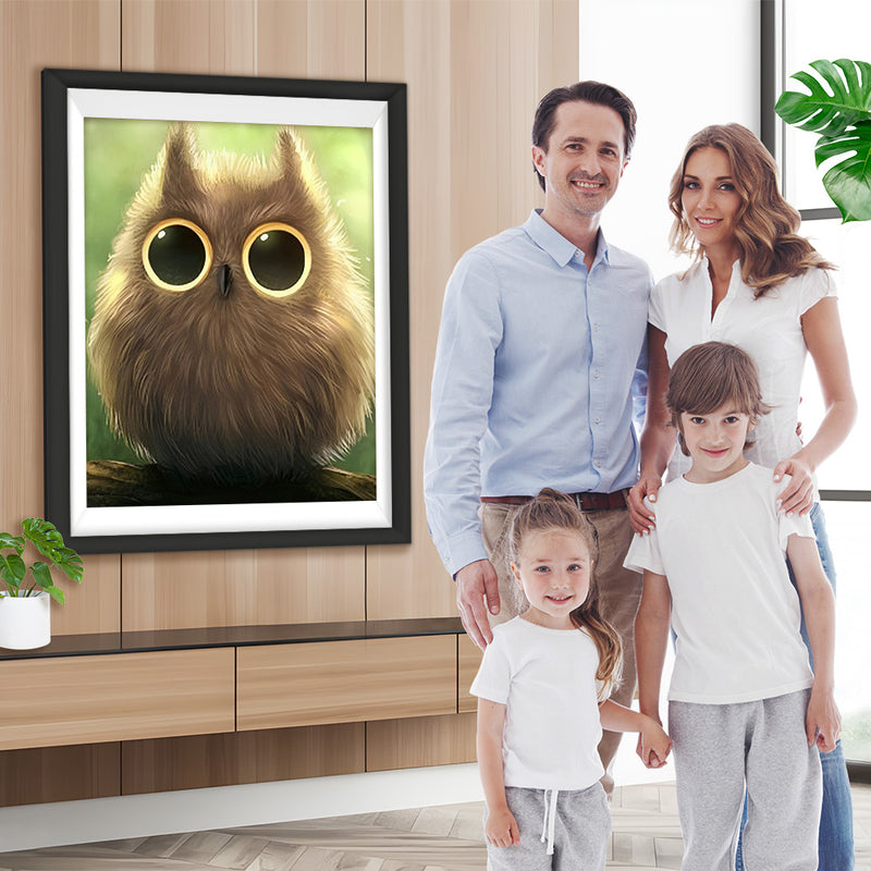 Süße flauschige Eule Diamond Painting