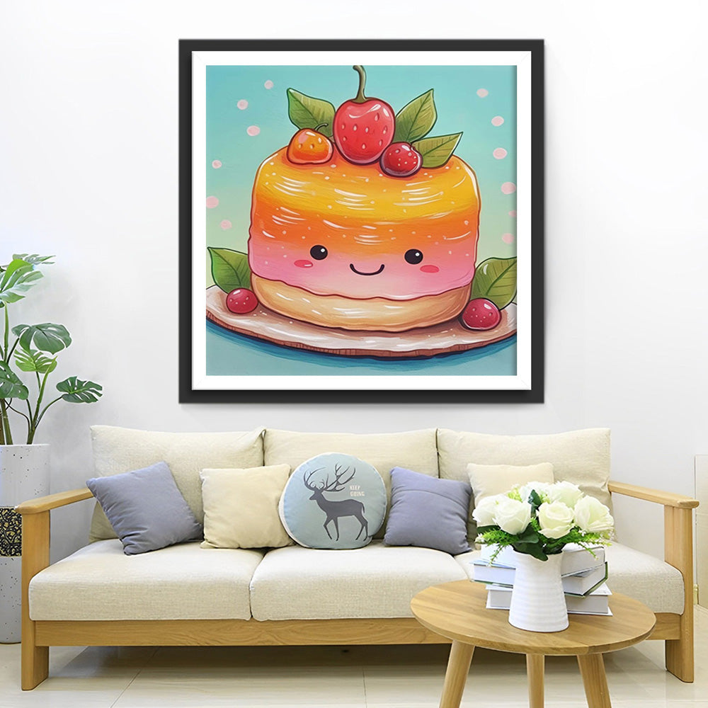 Süßer Fruchtpuddingkuchen Diamond Painting