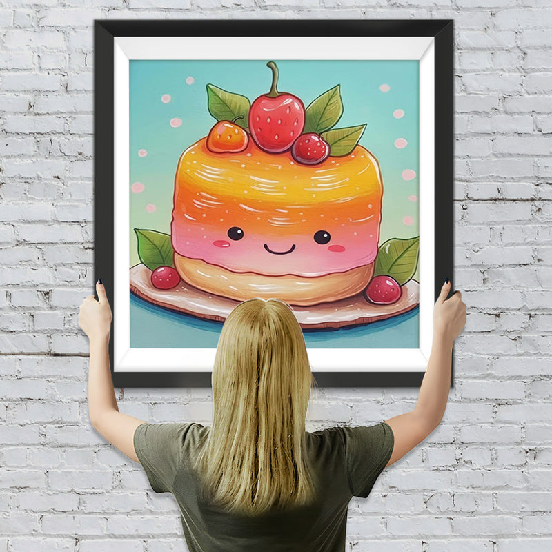 Süßer Fruchtpuddingkuchen Diamond Painting