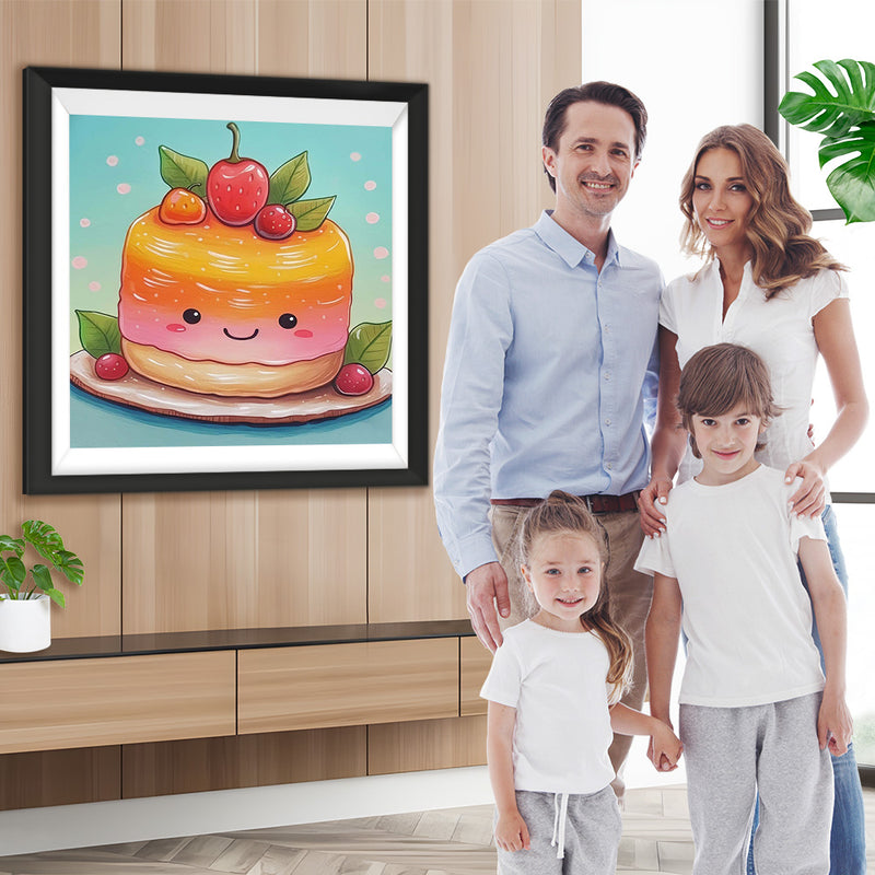 Süßer Fruchtpuddingkuchen Diamond Painting