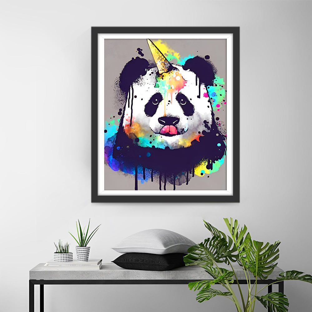Süßer Panda und Eiscreme Diamond Painting