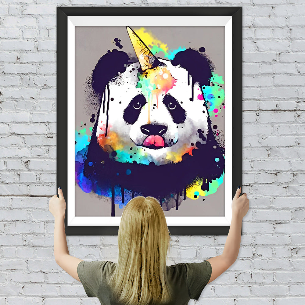 Süßer Panda und Eiscreme Diamond Painting