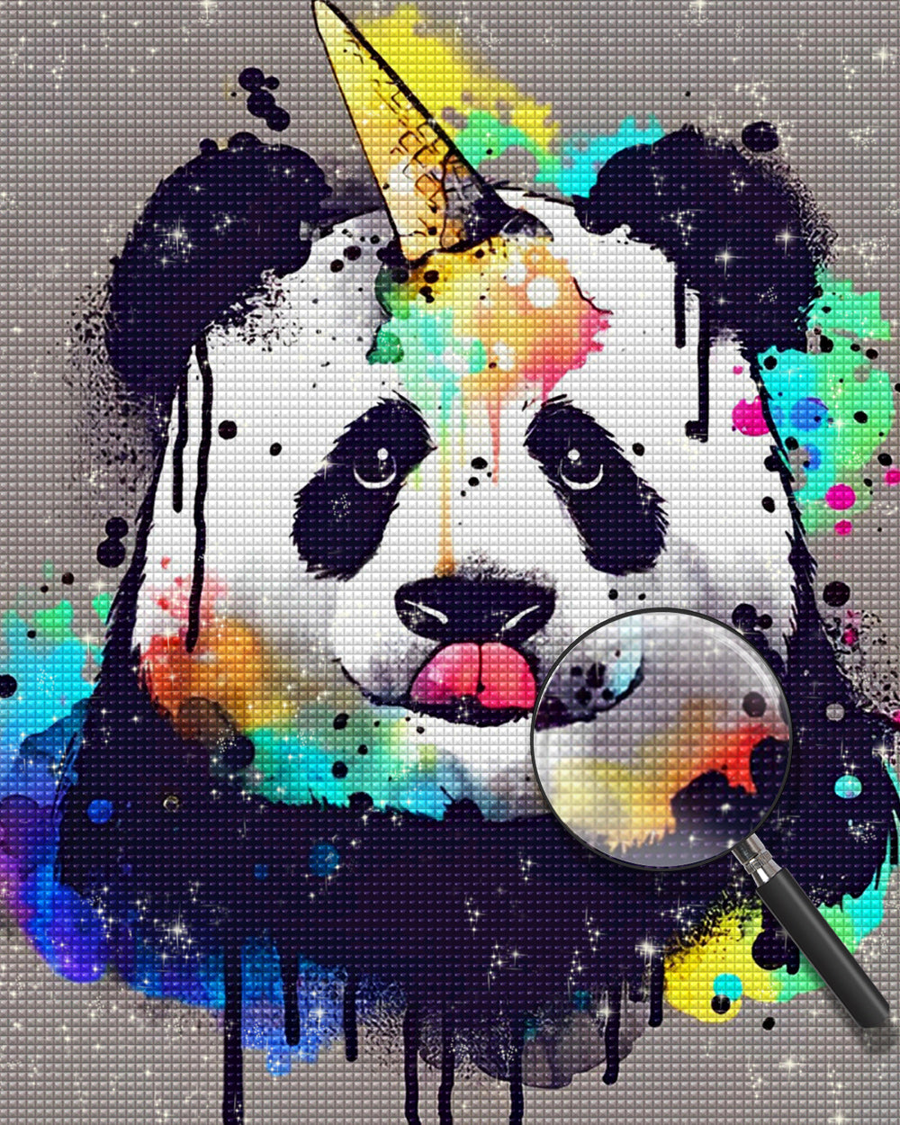 Süßer Panda und Eiscreme Diamond Painting