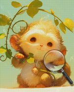 Süßes Affenbaby Diamond Painting