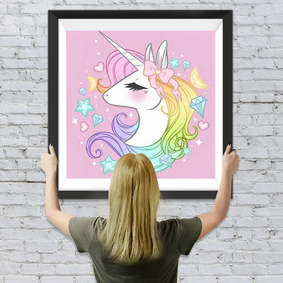 Süßes Cartoon-Einhorn Diamond Painting