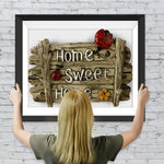 Süßes Haus und Marienkäfer Diamond Painting