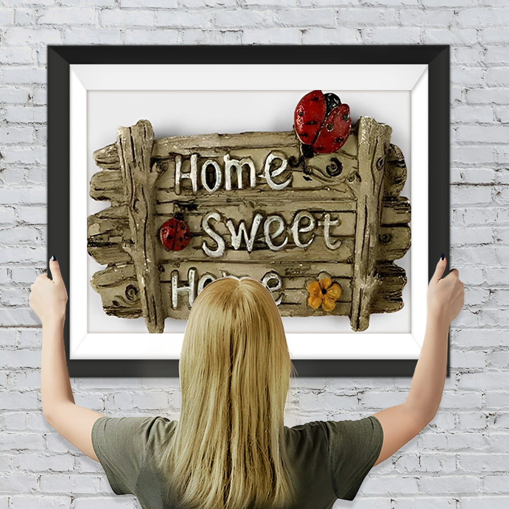 Süßes Haus und Marienkäfer Diamond Painting