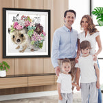 Sukkulenten auf den Rücken des Igels Diamond Painting