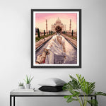 Taj Mahal und Frau Diamond Painting