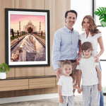 Taj Mahal und Frau Diamond Painting