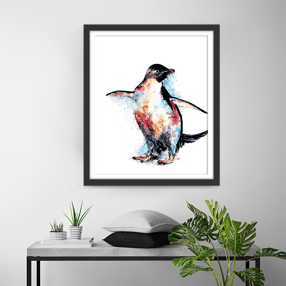 Tanzender Pinguin Diamond Painting