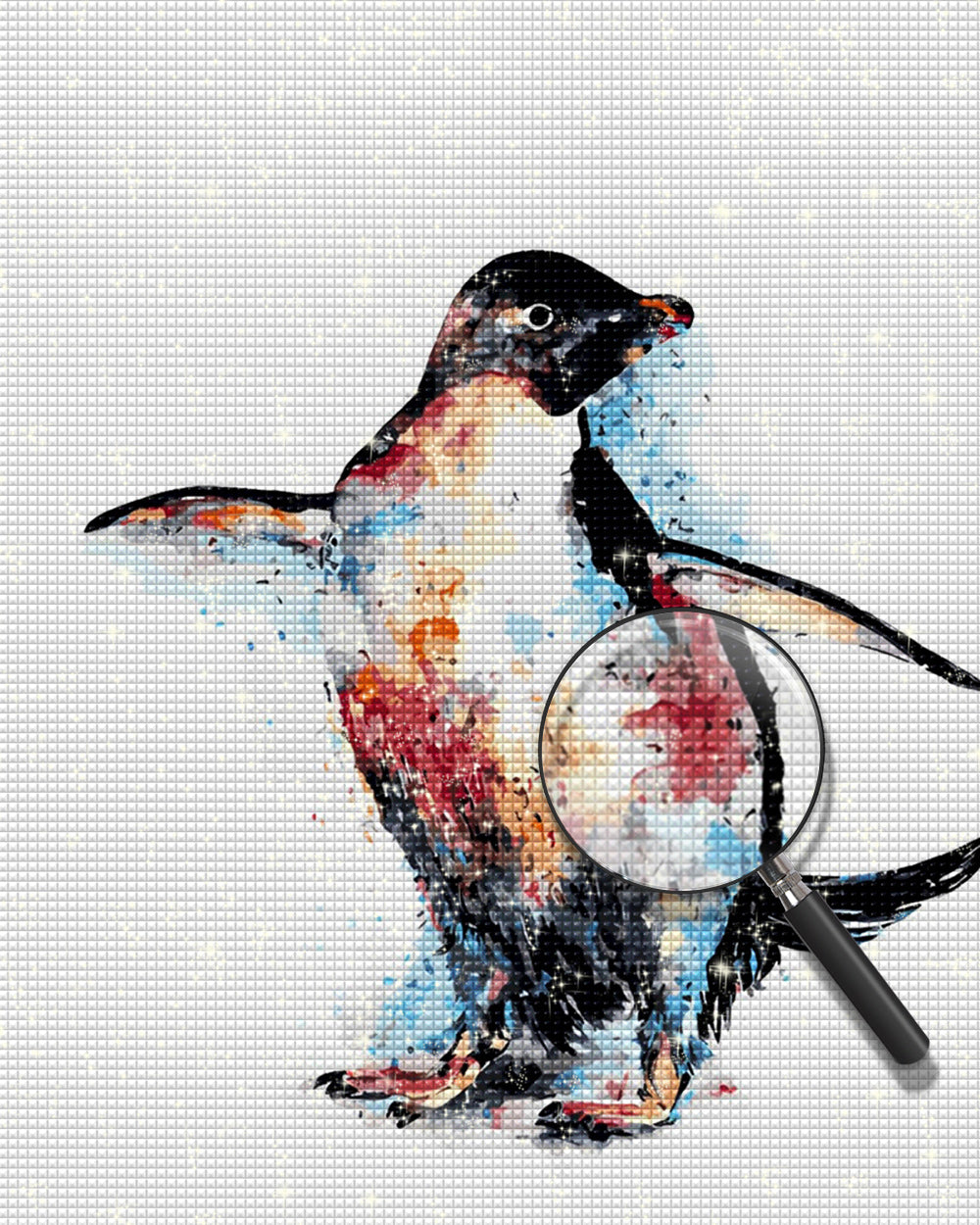 Tanzender Pinguin Diamond Painting
