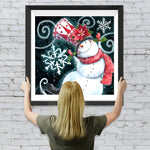 Tanzender Schneemann Diamond Painting