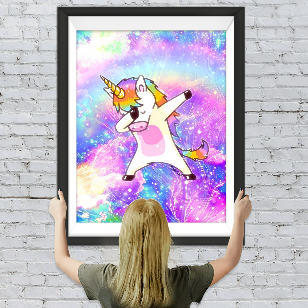 Tanzendes Cartoon-Einhorn Diamond Painting