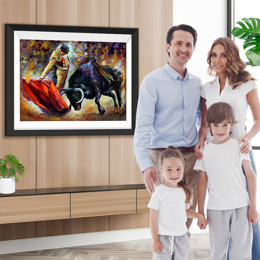 Tapferer Stierkämpfer Diamond Painting