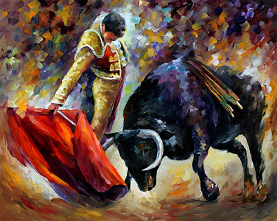 Tapferer Stierkämpfer Diamond Painting