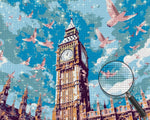 Tauben und Big Ben Diamond Painting