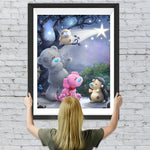 Teddybär in der Märchenwelt Diamond Painting