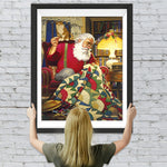 Teppich nähender Weihnachtsmann Diamond Painting