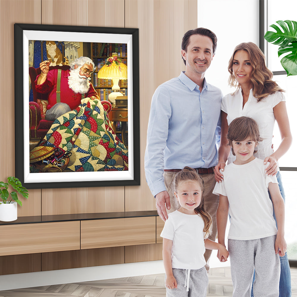 Teppich nähender Weihnachtsmann Diamond Painting