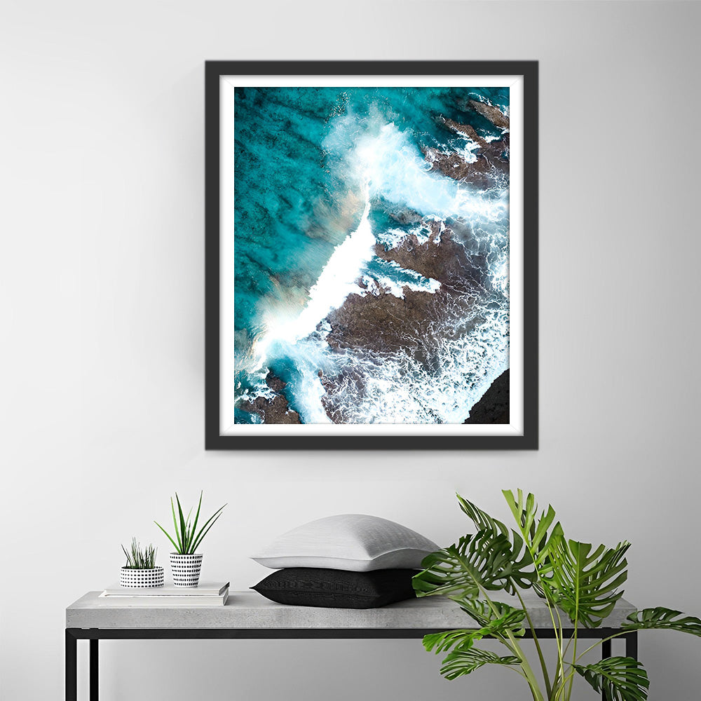 Tiefgrünes Meer Diamond Painting