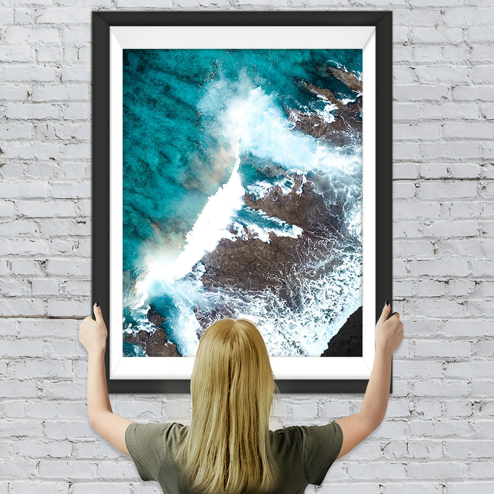 Tiefgrünes Meer Diamond Painting