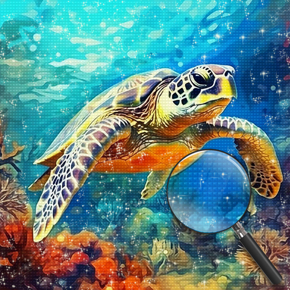Tiefseeschildkröte Diamond Painting