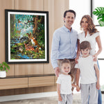 Tiere im Sommerwald Diamond Painting