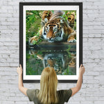 Tiger am See Diamond Painting