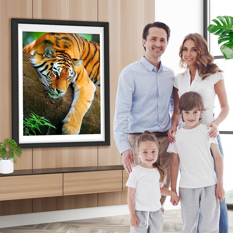 Tiger auf dem Baum Diamond Painting