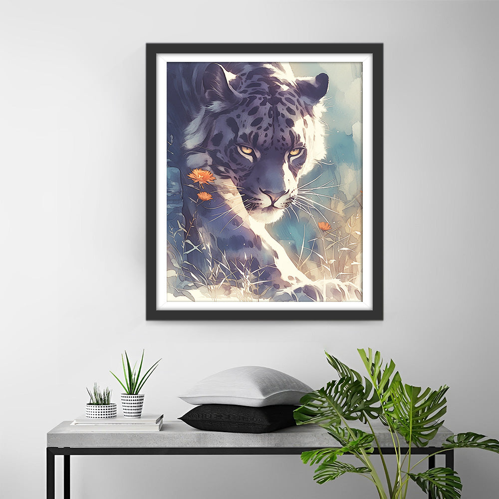 Tiger fängt und jagt Diamond Painting