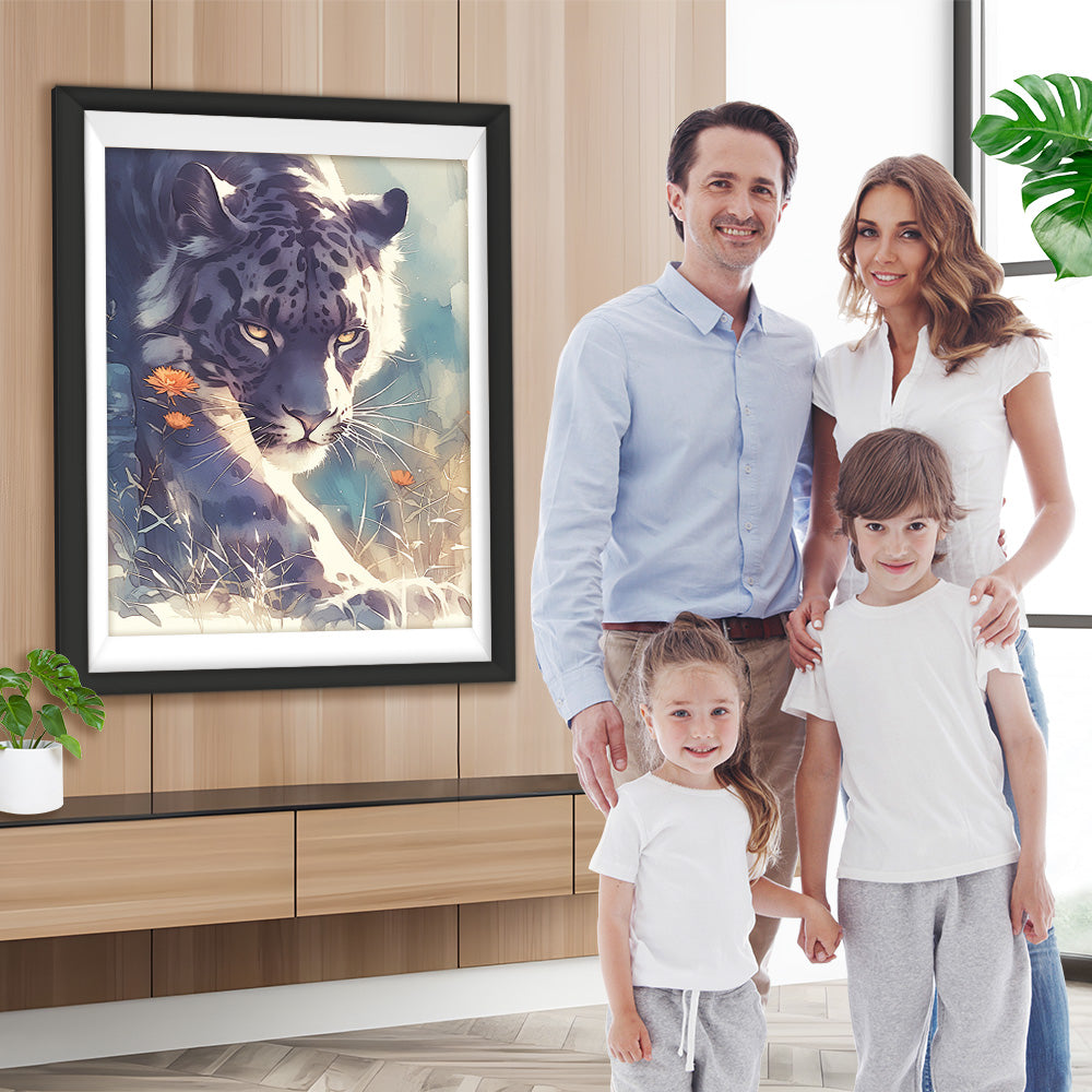 Tiger fängt und jagt Diamond Painting