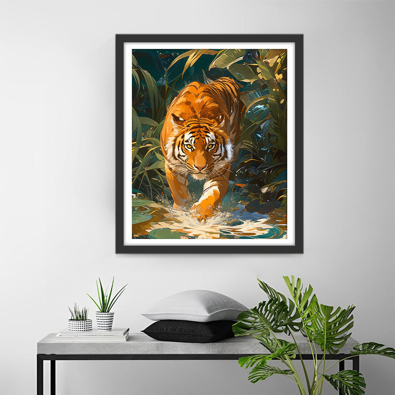 Tiger im Dschungel Diamond Painting