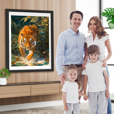 Tiger im Dschungel Diamond Painting